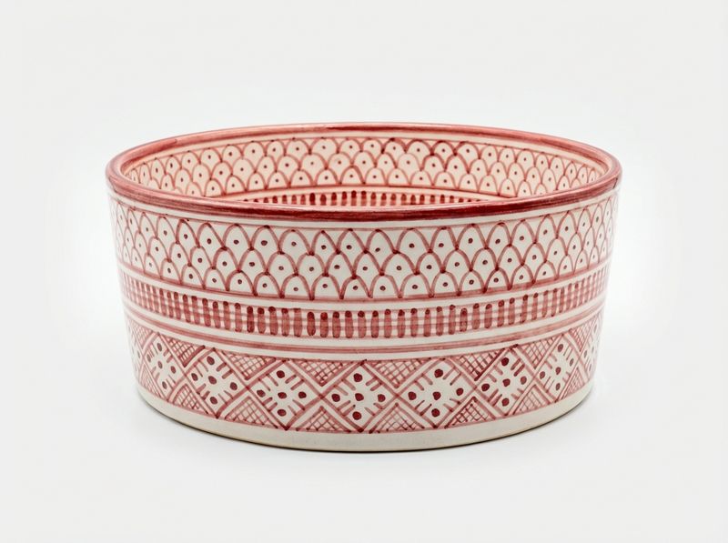 The 'Amira' Rouge Ceramic Vessel Sink