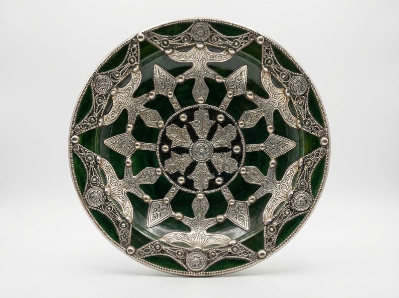 The Emerald Atlas Silver-Inlaid Charger