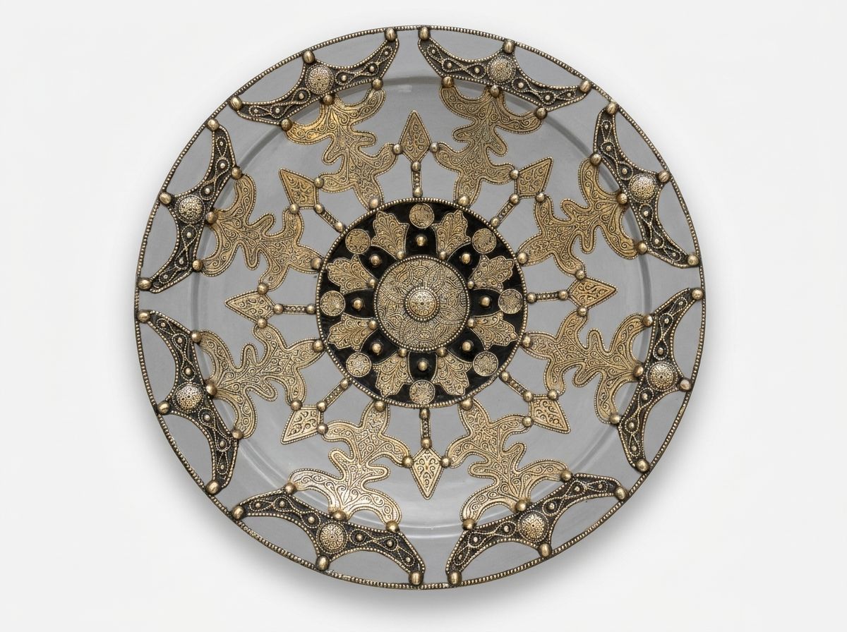 The Zahra Royal Brass Charger main view