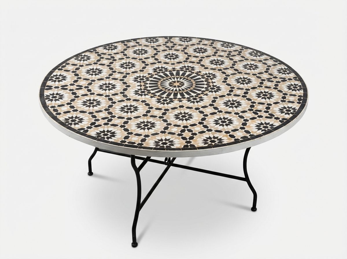 The Fez Starburst Zellige Table view 3