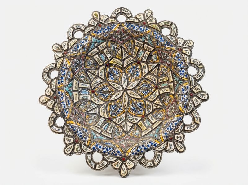 The Safi Sunburst: Ceramic & Filigree Platter