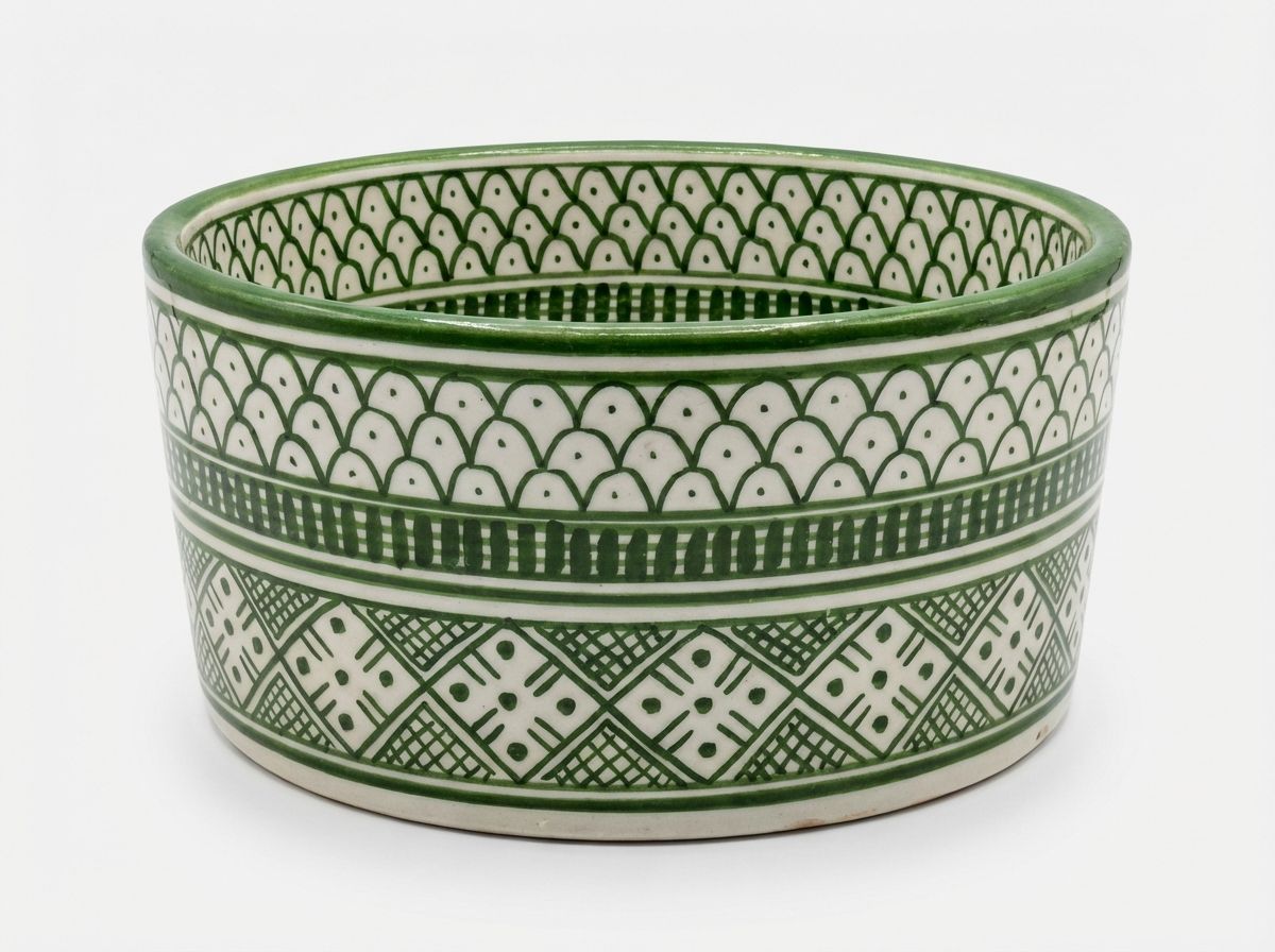 The Safi Emerald Scale & Star Vessel Sink view 2