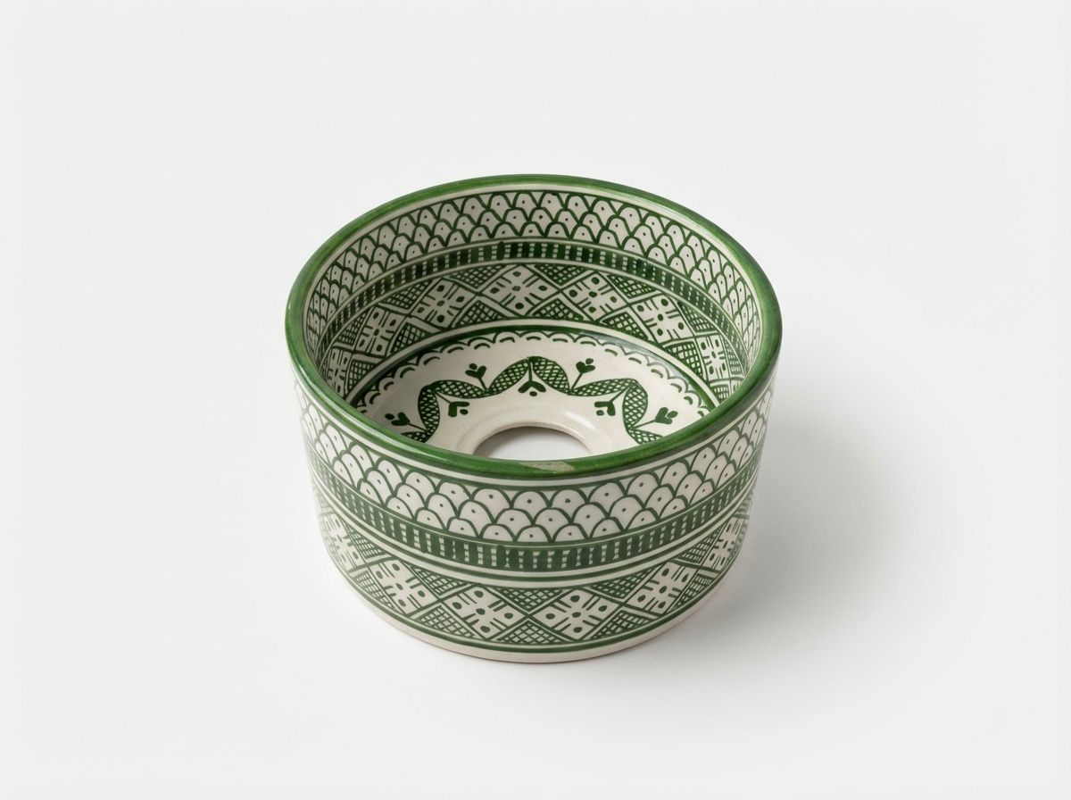 The Safi Emerald Scale & Star Vessel Sink view 3