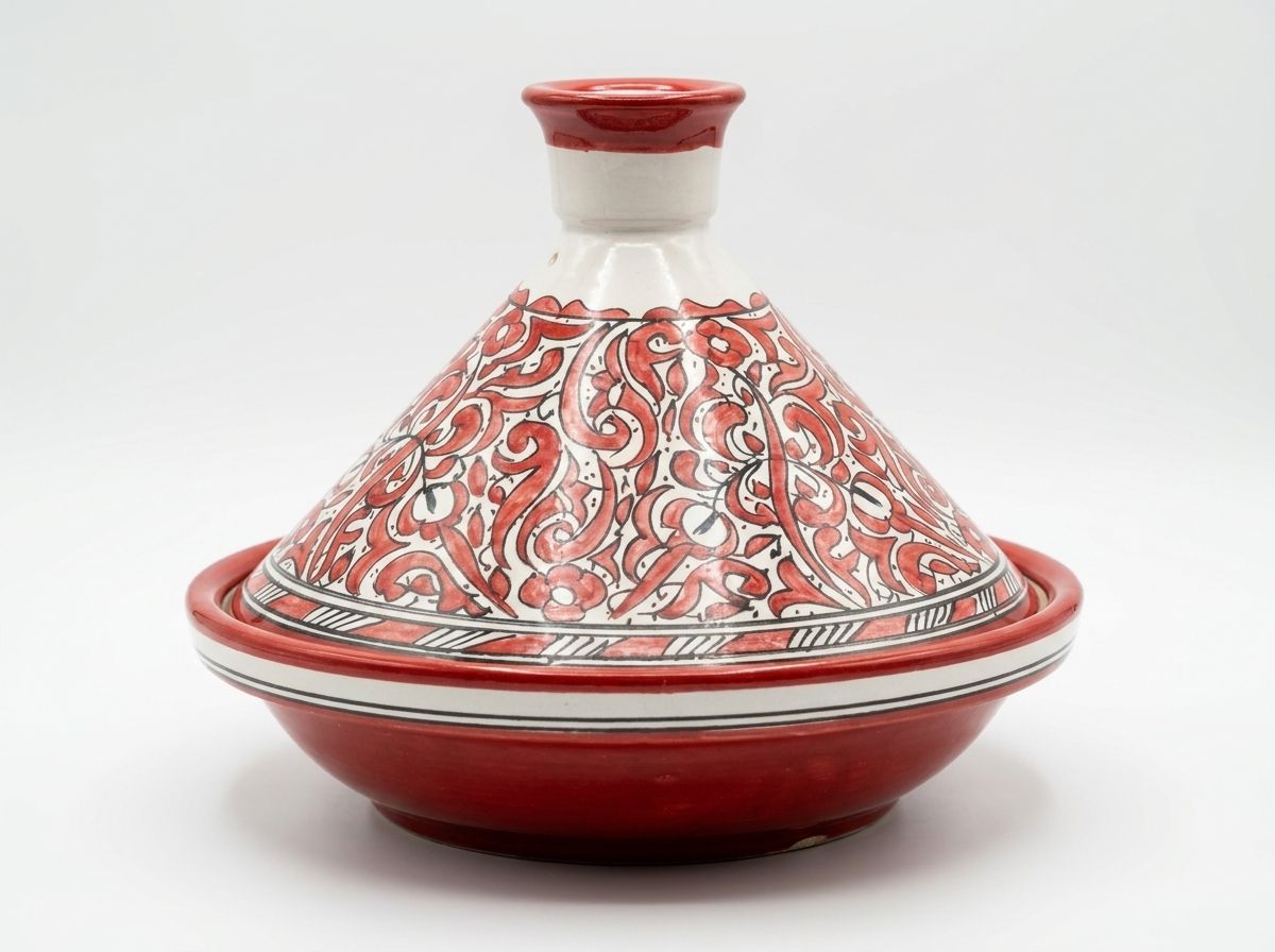 The 'Rouge Fassi' Ceremonial Serving Tagine main view