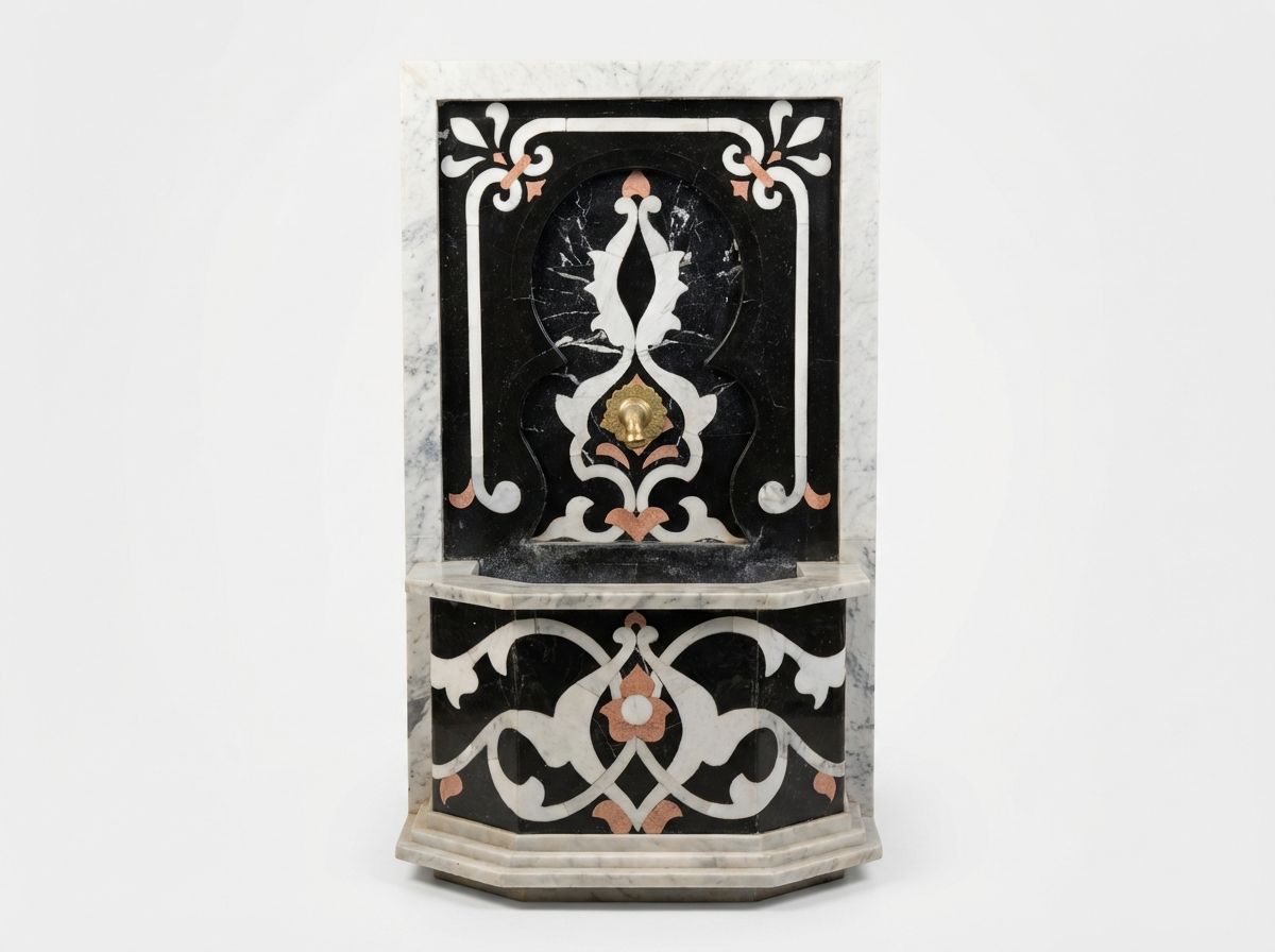 The 'Zahra' Andalusian Marble Wall Fountain view 2