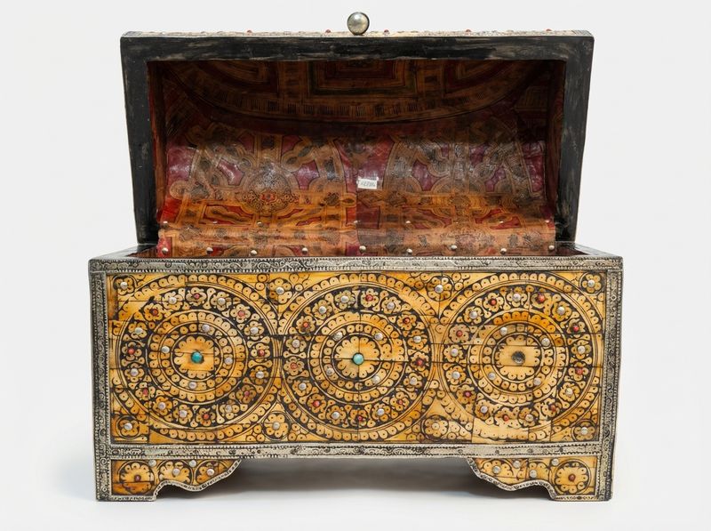The Essaouira Royal Camel Bone Inlay Treasure Chest
