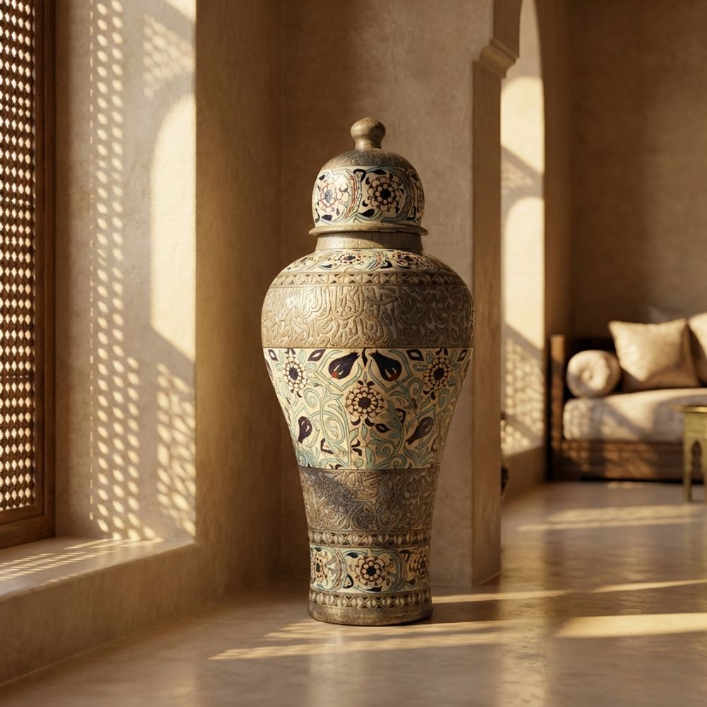 The Andalusian Silver Script Urn