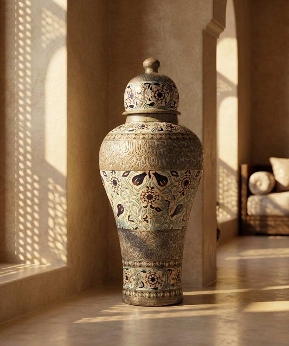 The Andalusian Silver Script Urn