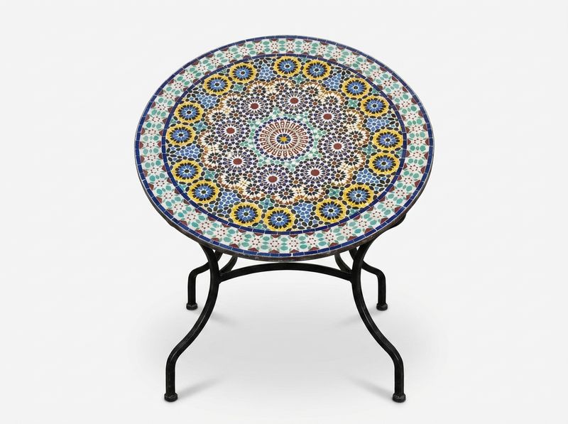 Fes Radial Star Zellige Bistro Table