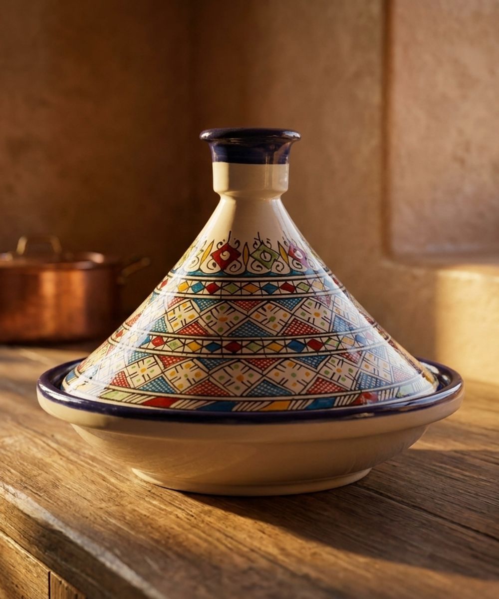 The Safi Mosaic: Vibrant Geometric Serving Tagine