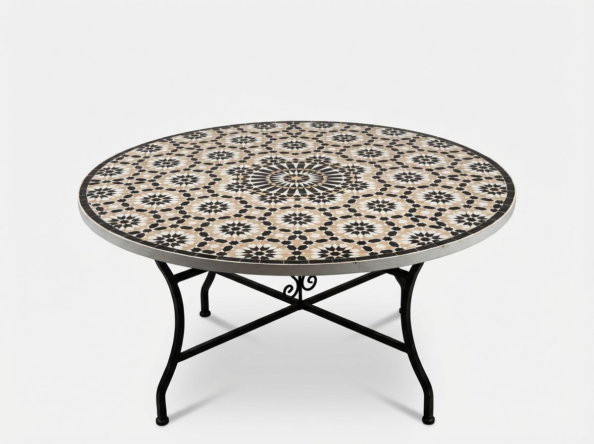 The Fez Starburst Zellige Table view 2