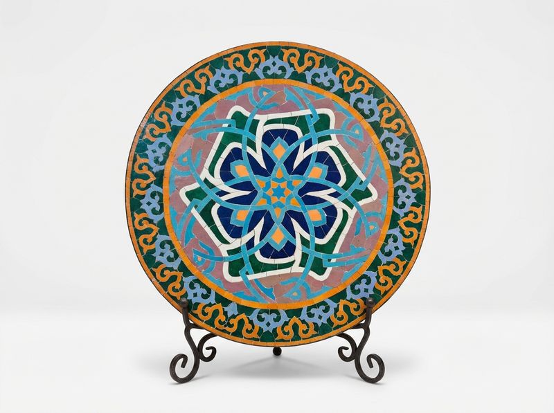 The Fes Floral Geometry Zellige Medallion