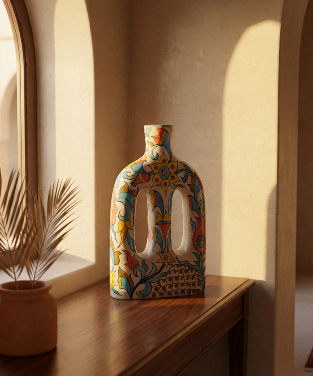 The Andalusian Bloom Stirrup Vase