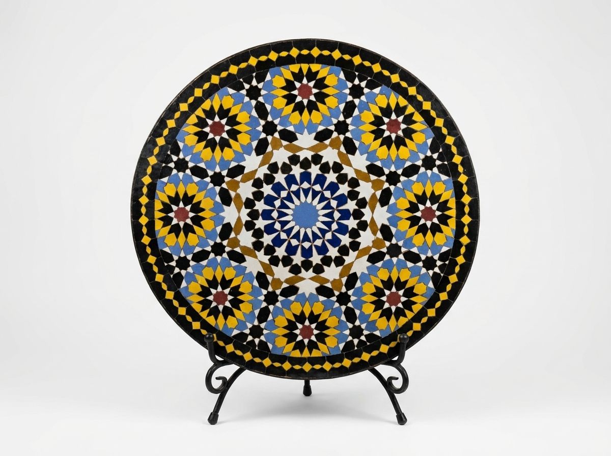 The 'Zahra' Celestial Zellige Tabletop main view