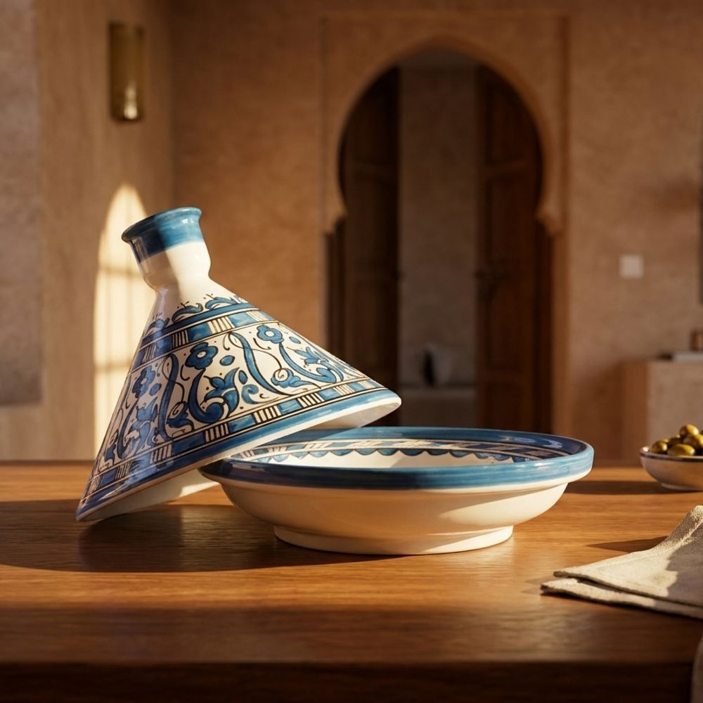Fes Sapphire Arabesque Serving Tagine
