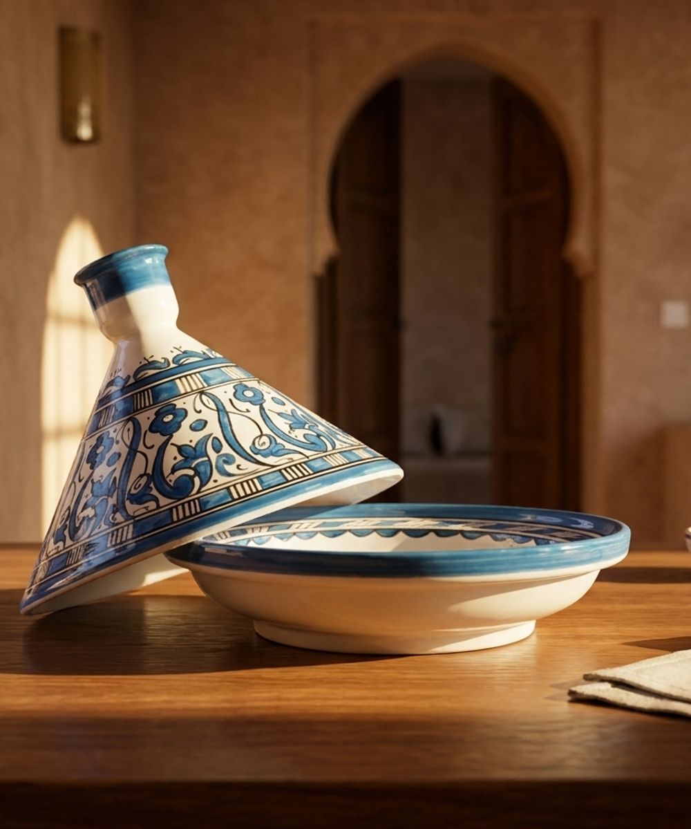 Fes Sapphire Arabesque Serving Tagine