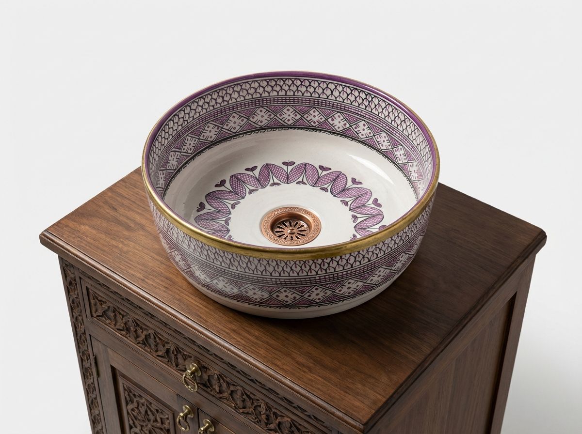 Amethyst & Gold Fassi Vessel Sink view 3