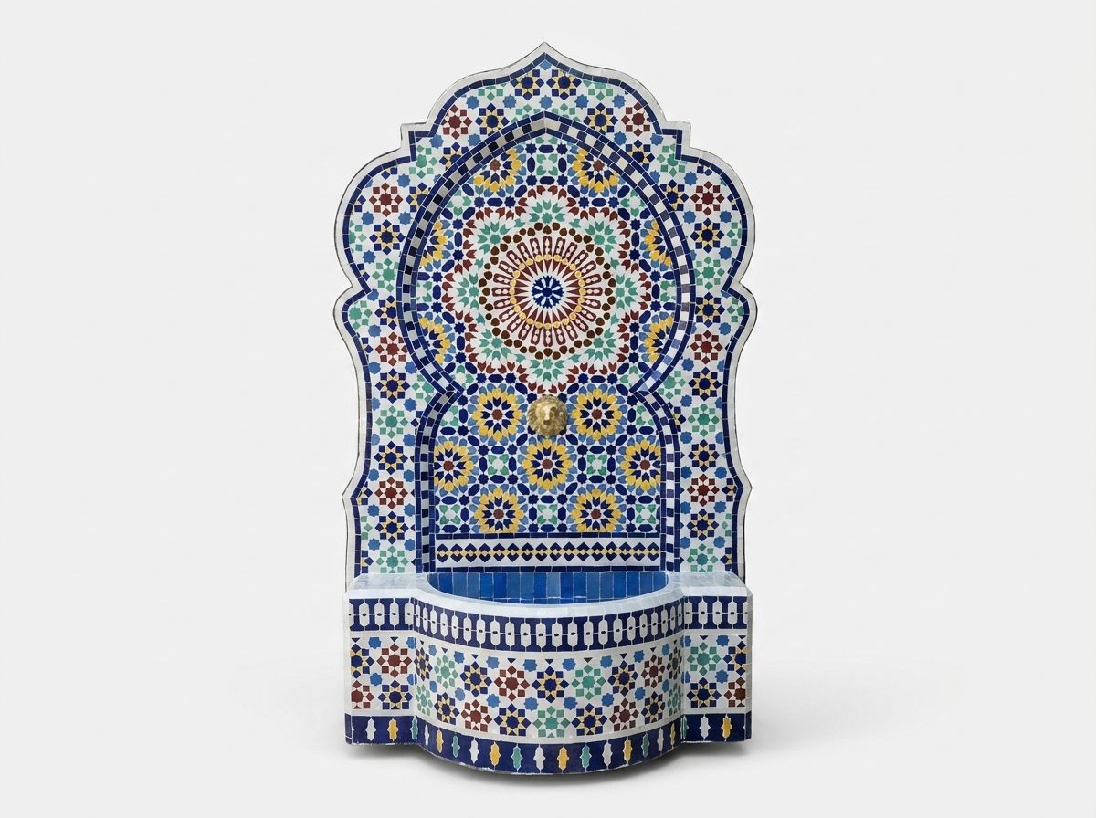 The Royal Fez Zellige Mosaic Fountain main view