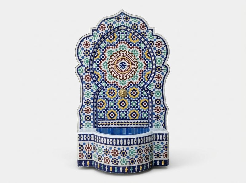 The Royal Fez Zellige Mosaic Fountain