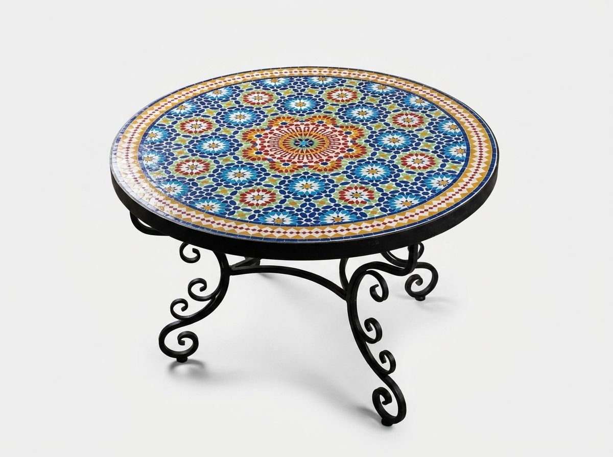 The Fez Polaris Zellige Table view 2