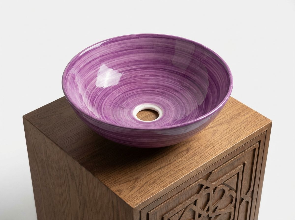 The Amethyst Swirl Vessel Sink view 3