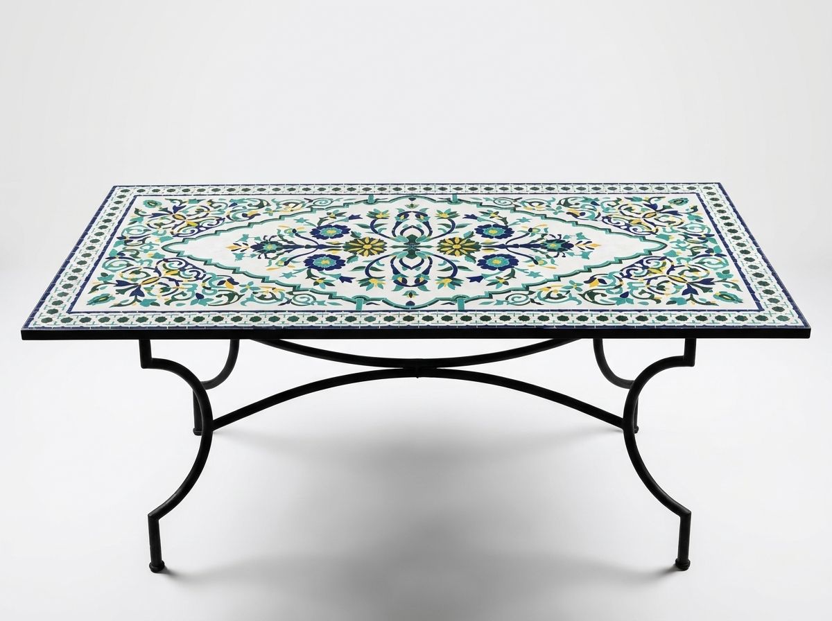 The Andalusian Garden: Fes Zellige Dining Table main view