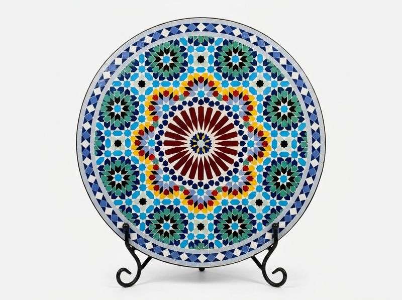 "L'Étoile de Fès" Zellige Mosaic Tabletop