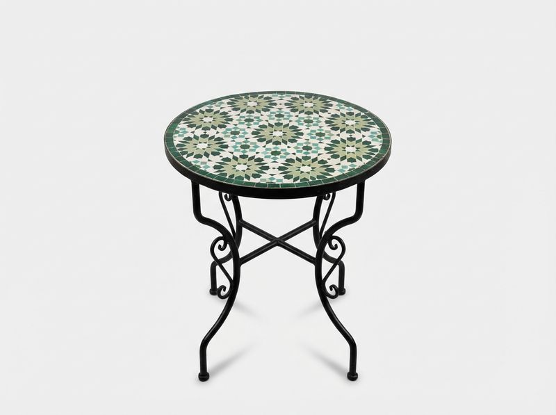 The Fez Emerald Star Zellige Table