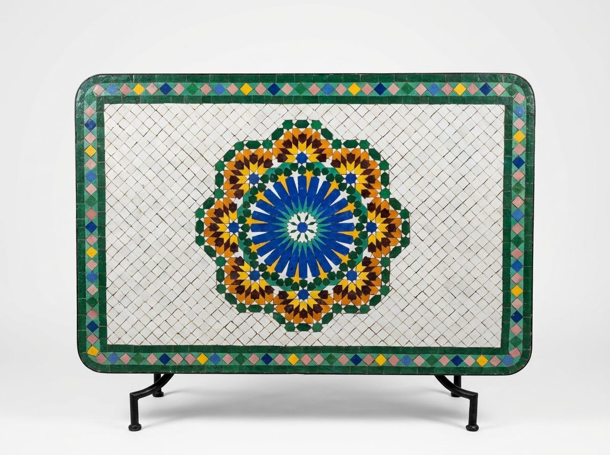 Soleil de Fès Zellige Mosaic Tabletop main view