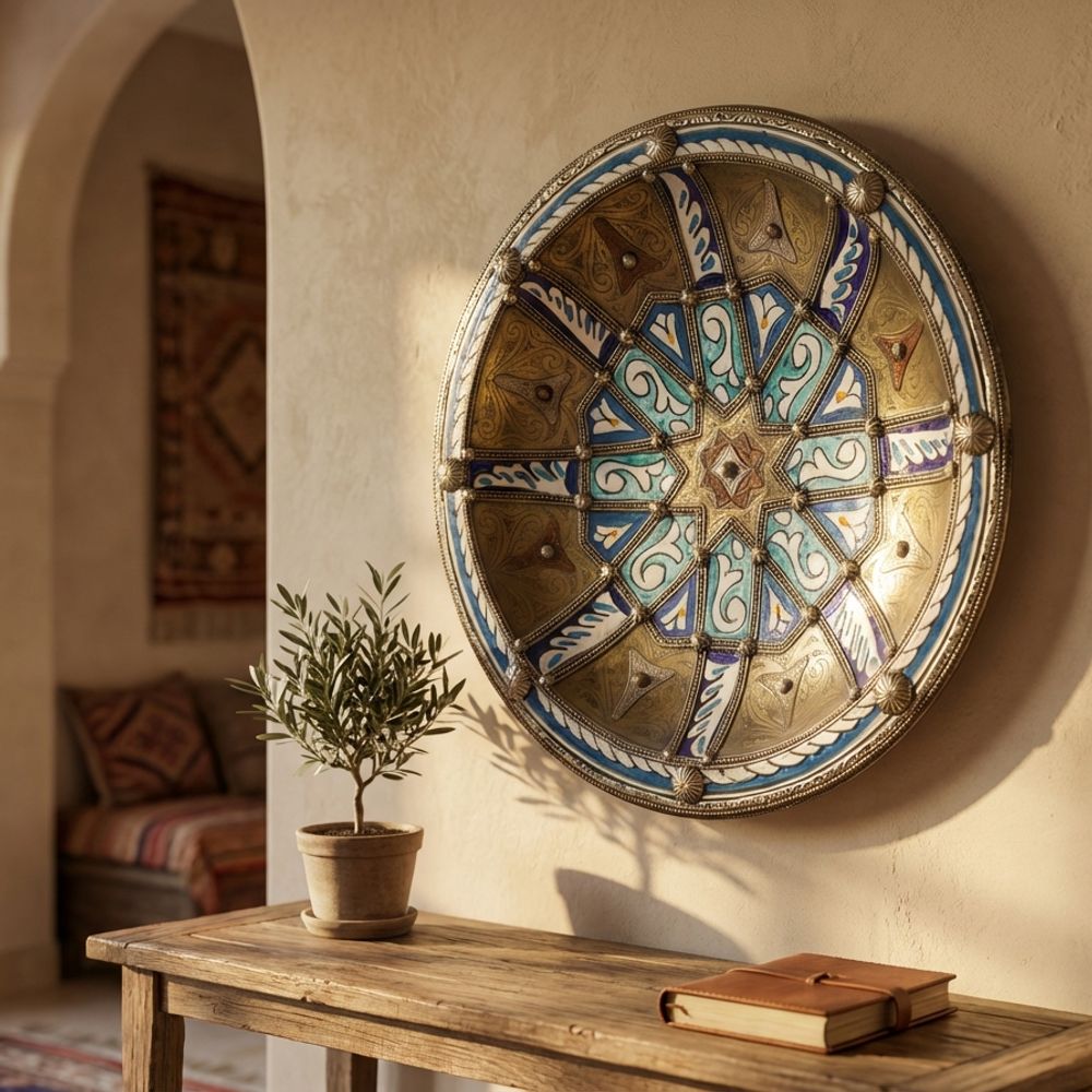 The Azure Star of Fes Metal-Clad Centerpiece