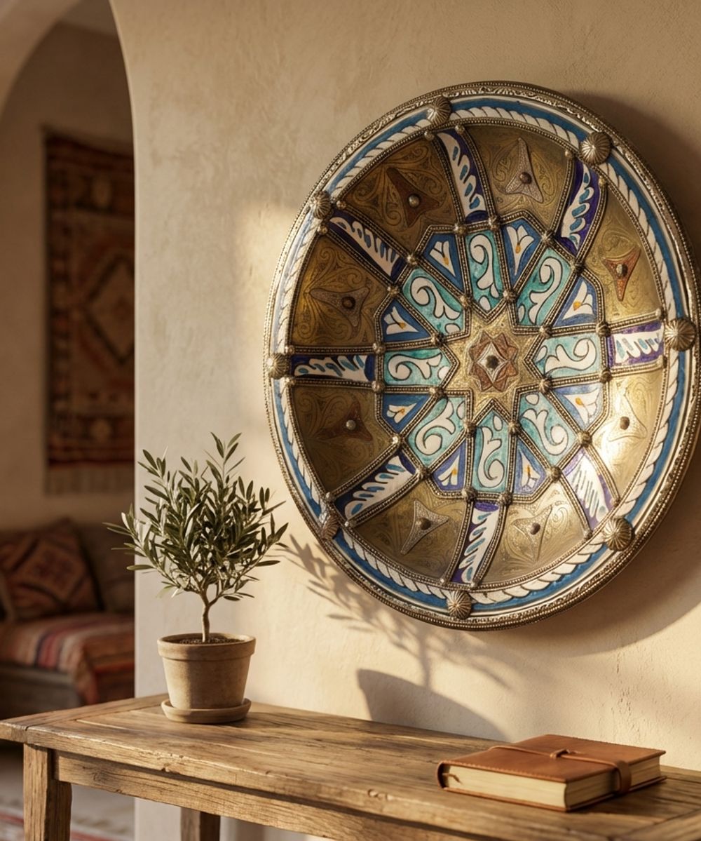 The Azure Star of Fes Metal-Clad Centerpiece