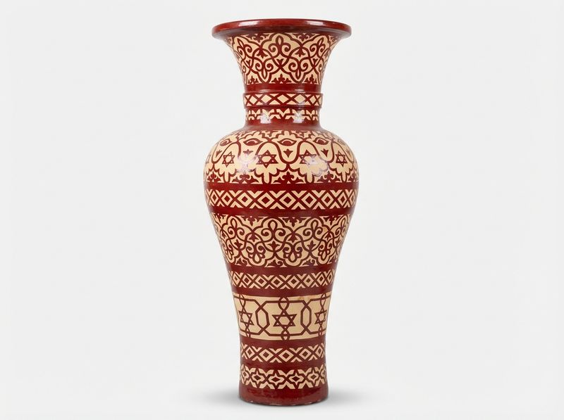 The Royal Fes 'Seal of Solomon' Floor Vase