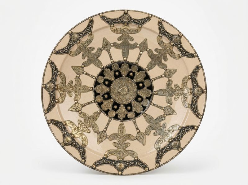 The 'Amira' Brass & Ceramic Ceremonial Platter