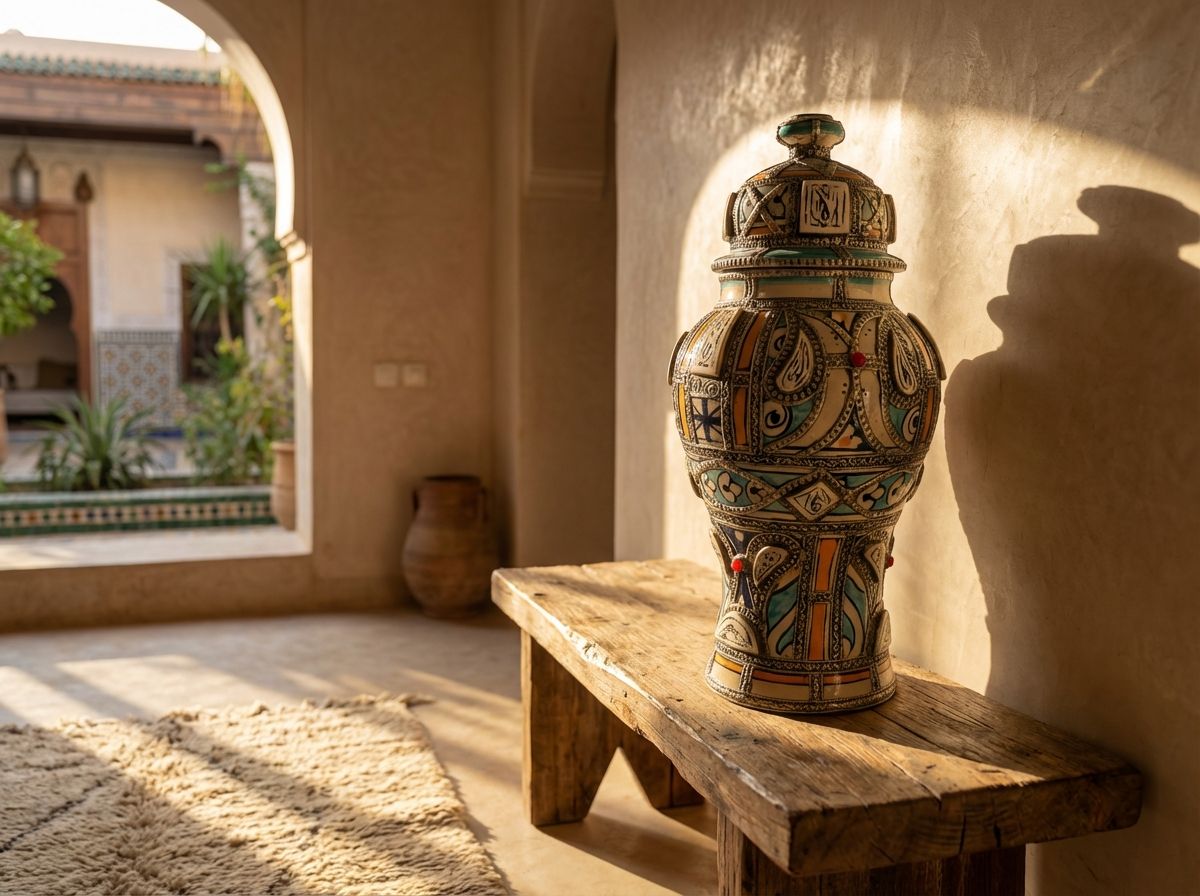 The Andalusian Royal Urn - Silver, Bone & Enamel Masterpiece view 2