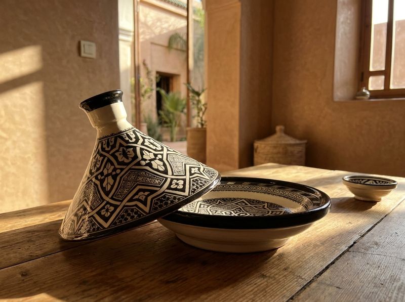 The Midnight Star of Safi Serving Tagine detail