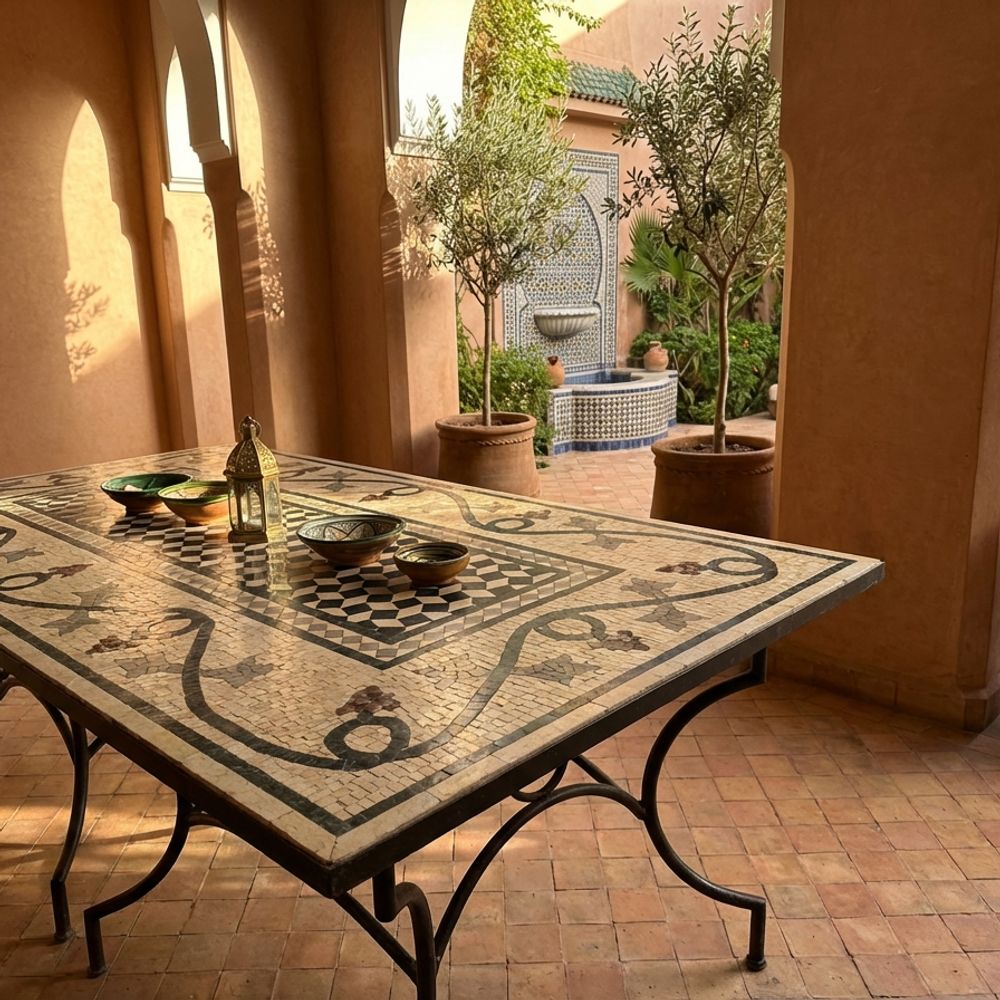 The Volubilis Vine & Geometric Mosaic Table