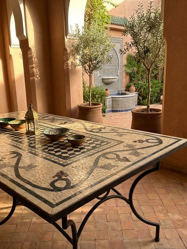 The Volubilis Vine & Geometric Mosaic Table