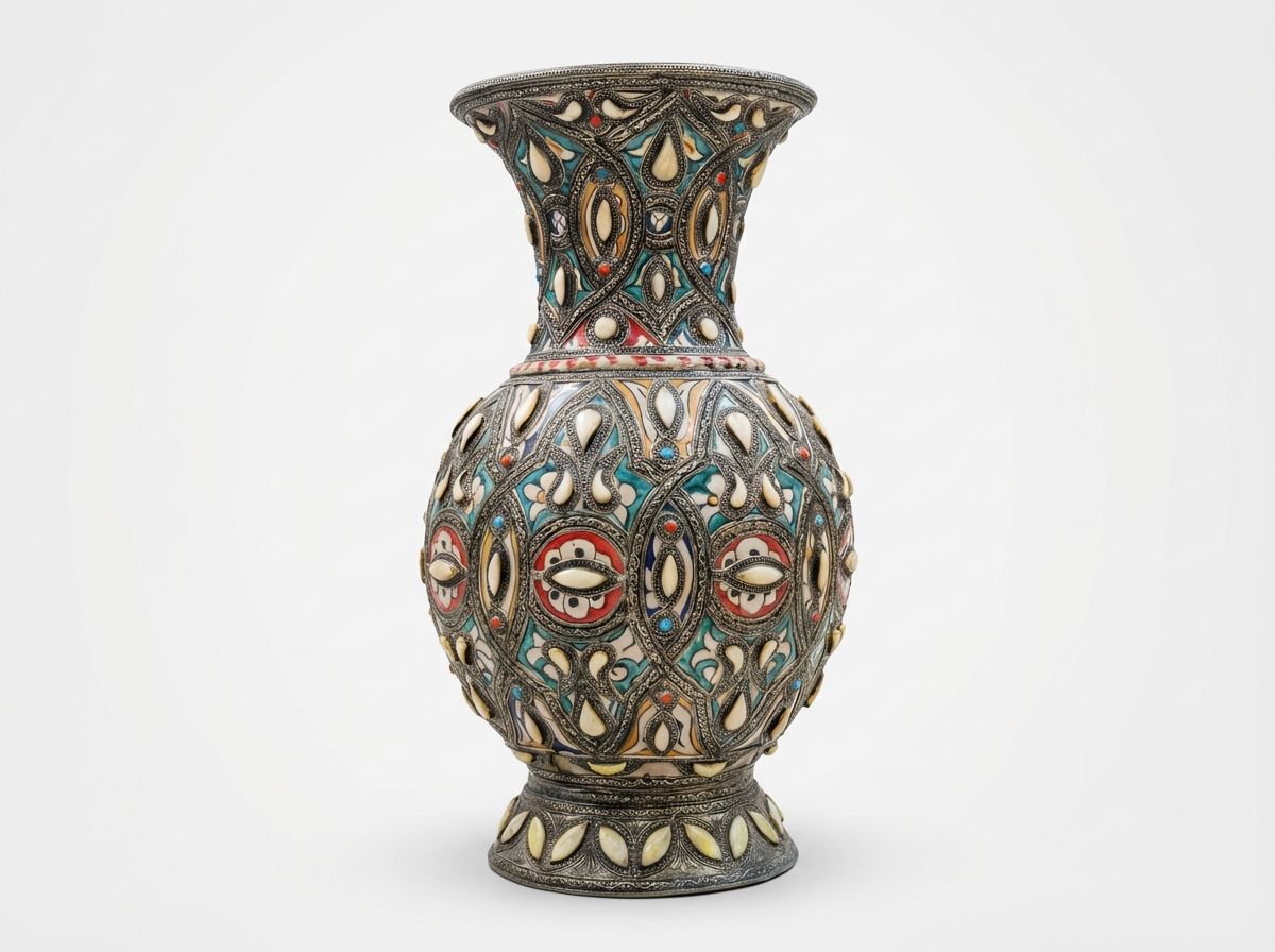 The Andalusian Royal Filigree & Bone Vase view 2