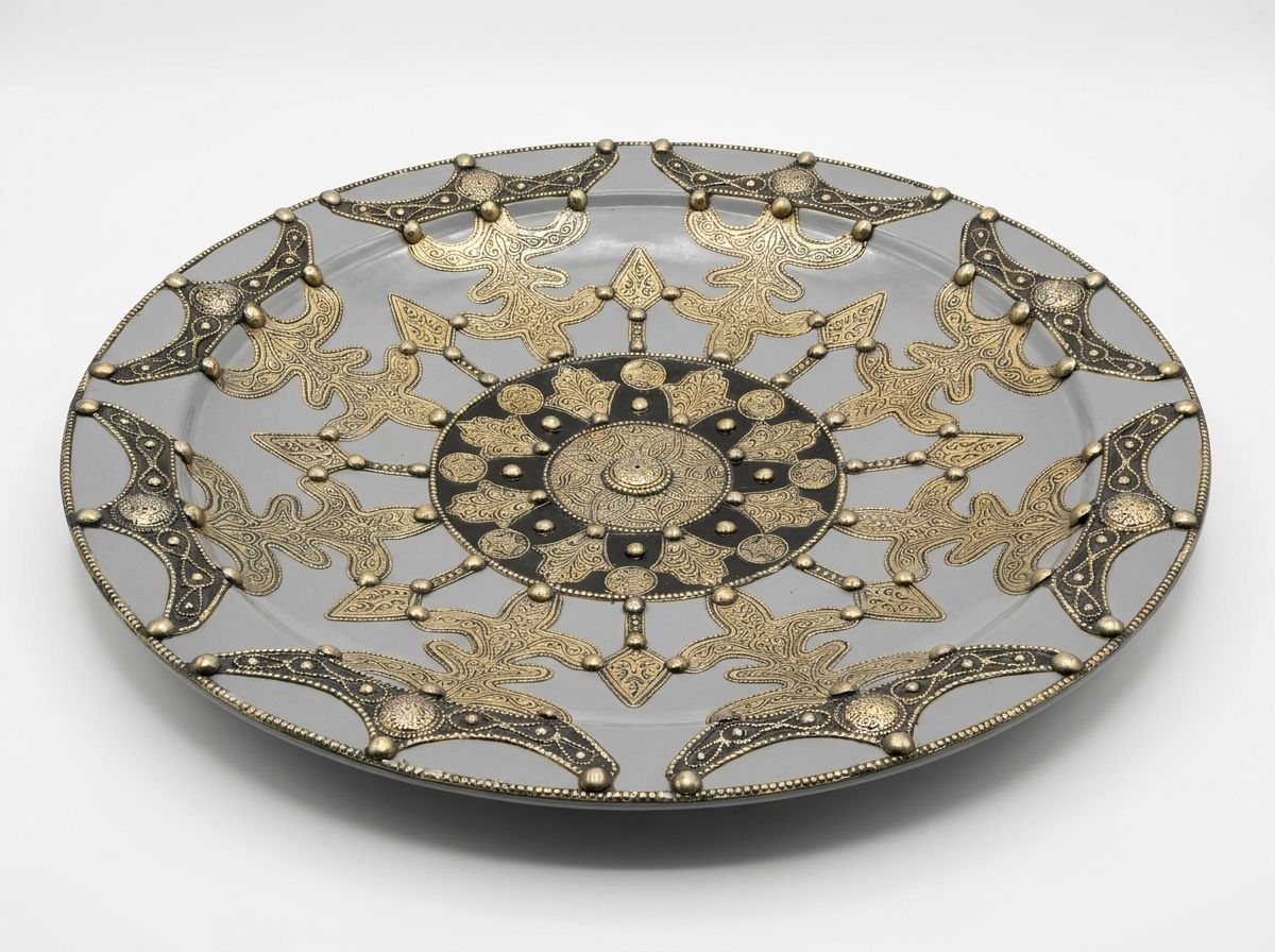The Zahra Royal Brass Charger view 2