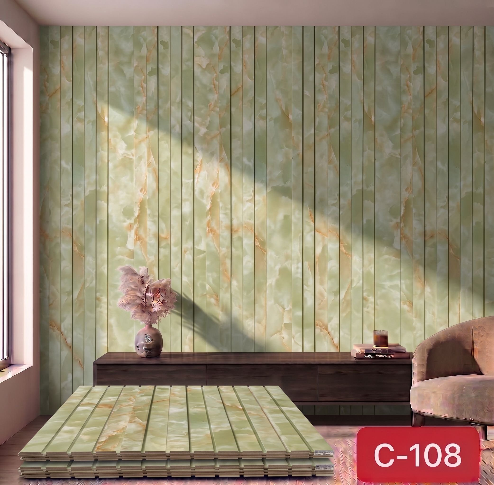 C-108 WPC Fluted Wall Panel