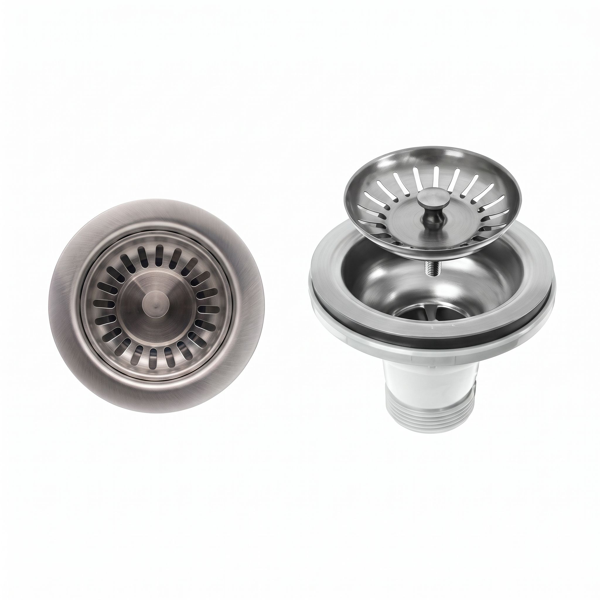 Standard Stainless Steel Kitchen Sink Drain Strainer with Basket