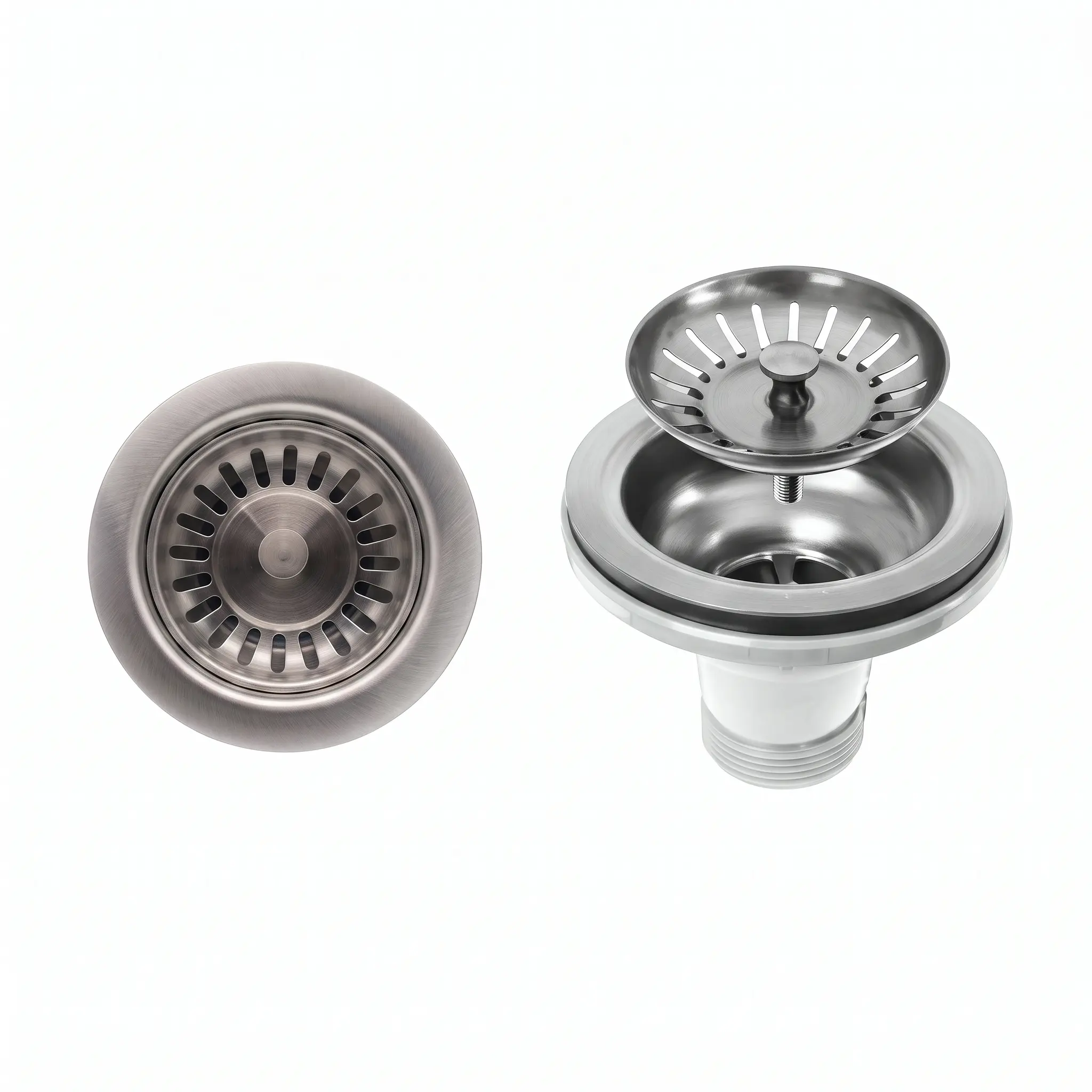 Standard Stainless Steel Kitchen Sink Drain Strainer with Basket