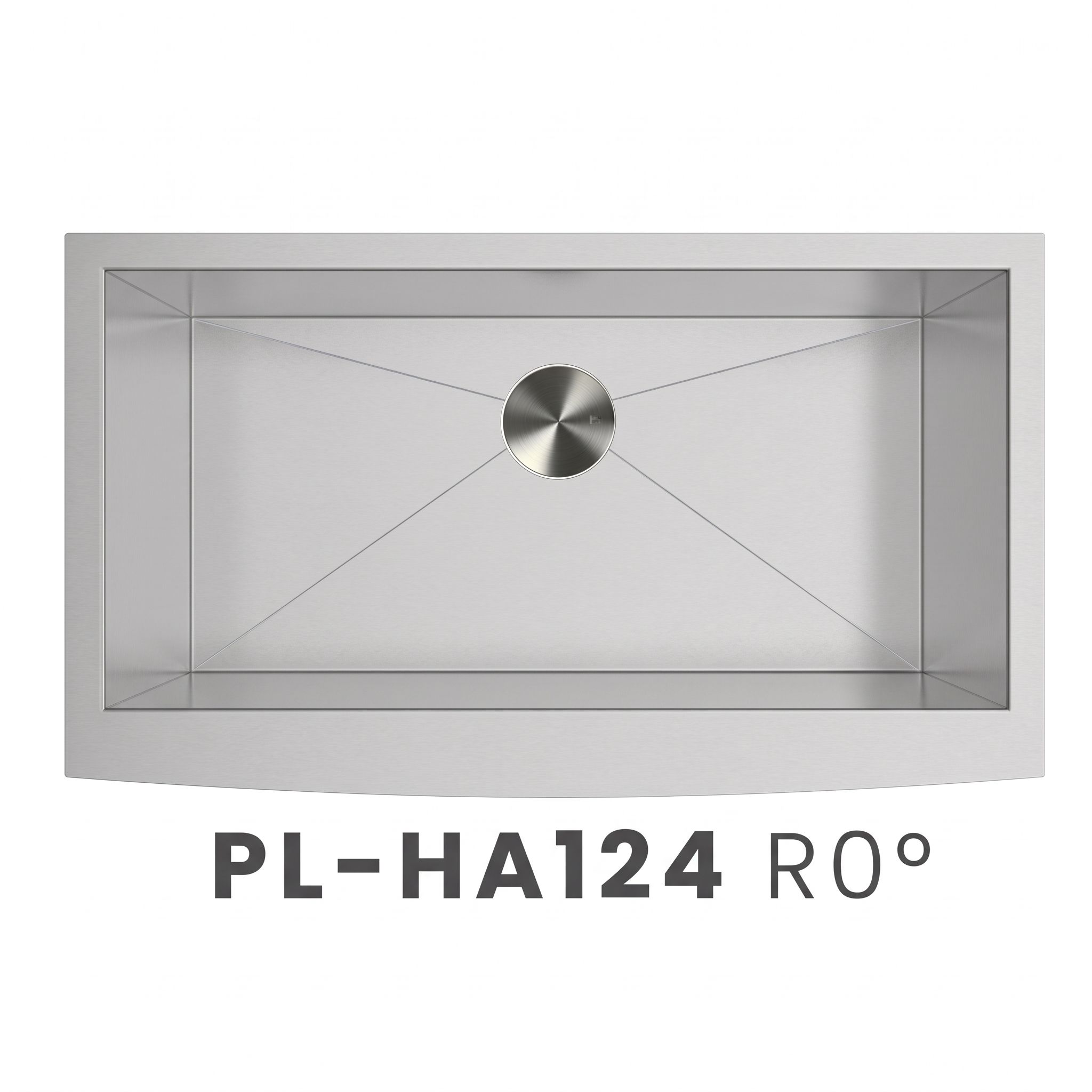 PL-HA124 R0 Farmhouse Apron Front Stainless Steel Kitchen Sink