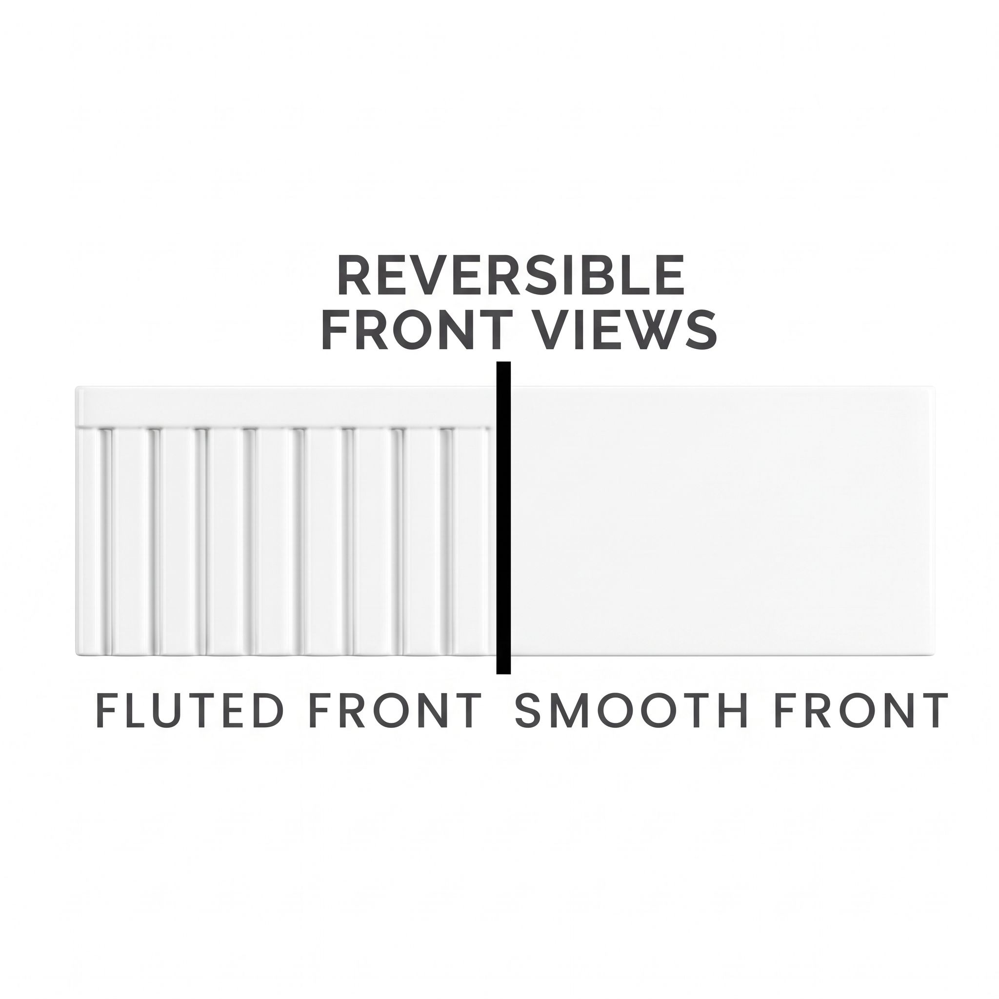 PL-FC2418SB White Fireclay Single Bowl Apron Front Farmhouse Kitchen Sink thumbnail 2