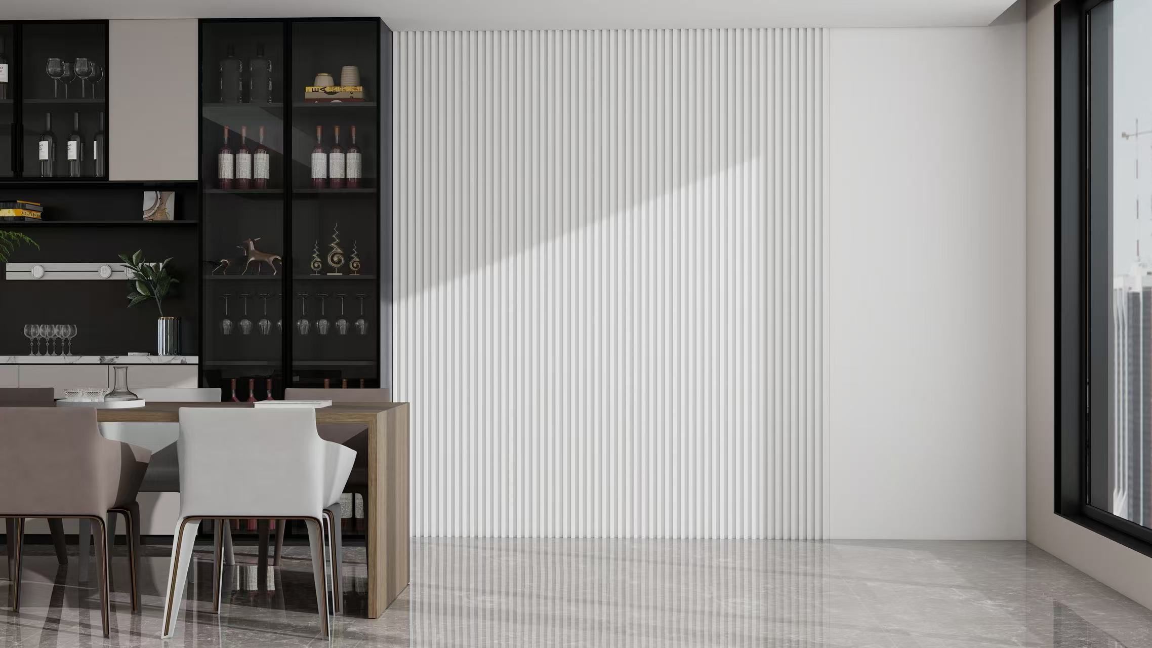 C-40 WPC Fluted Wall Panel