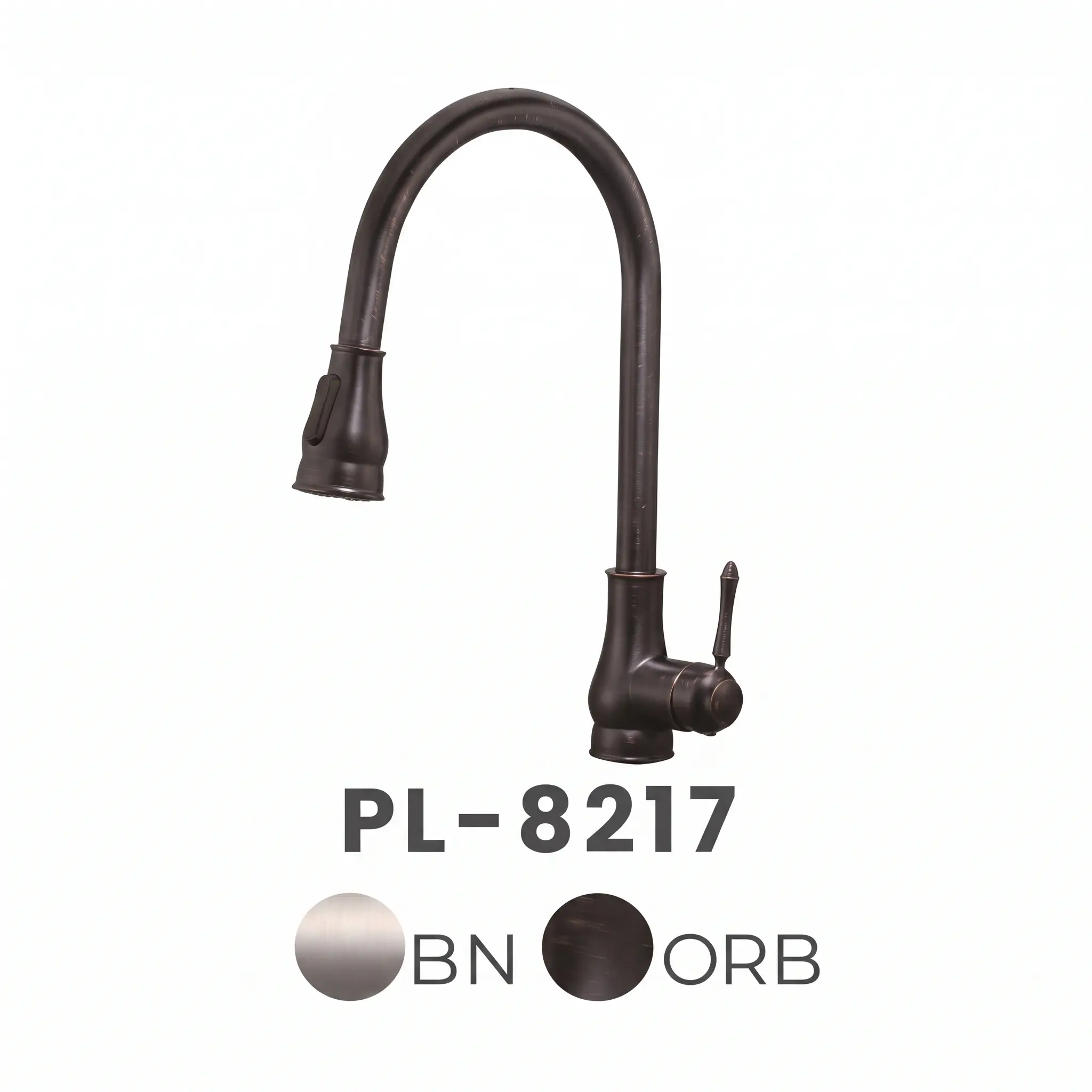 PL-8217 High Arc Pull Down Kitchen Faucet