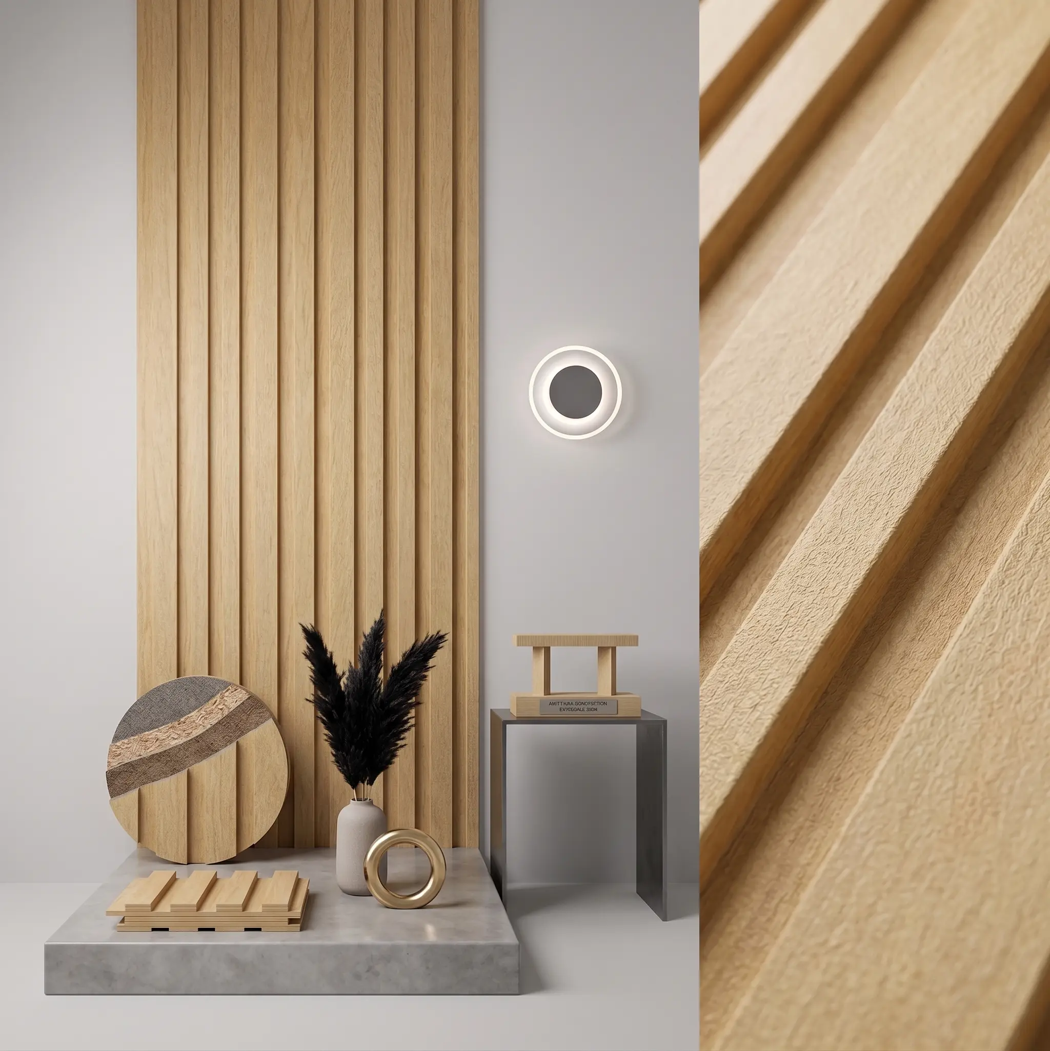 E-39 WPC Fluted Wall Panel
