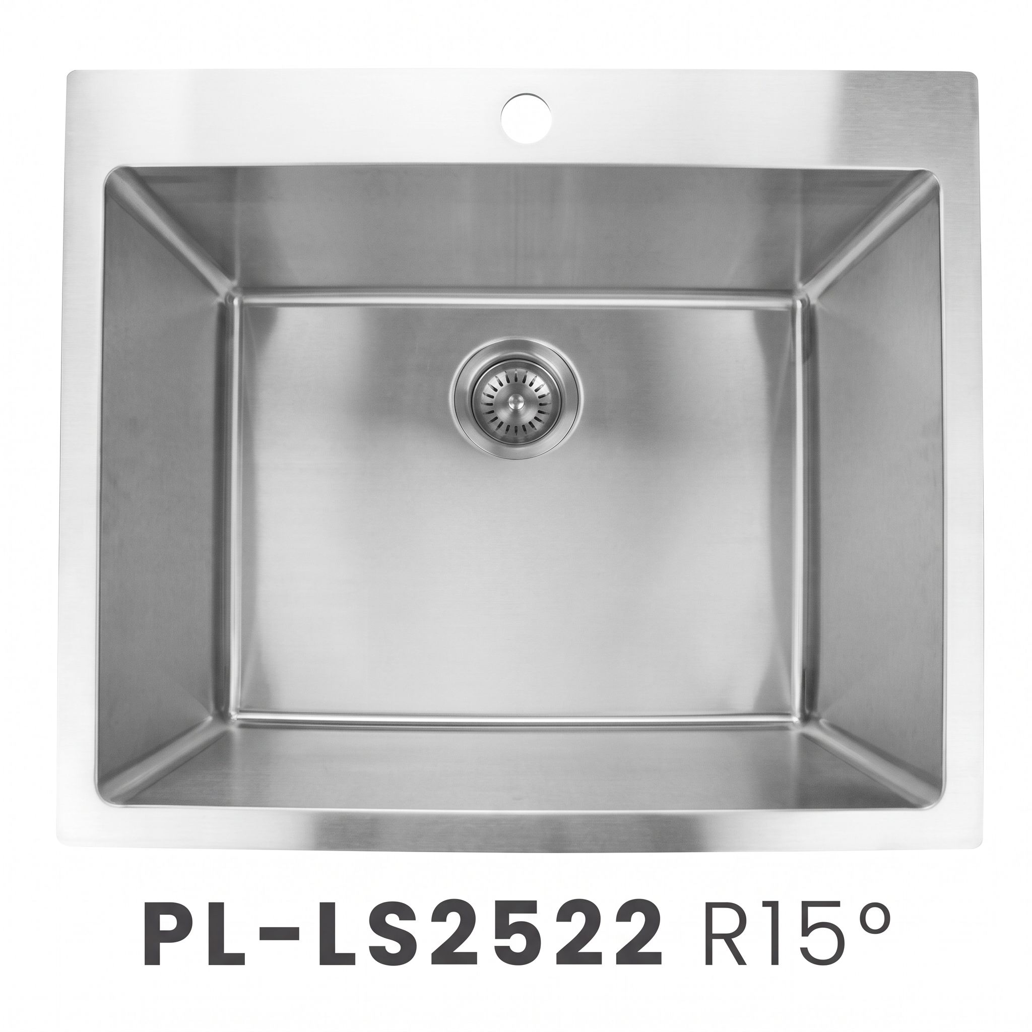 PL-LS2522 R15° Stainless Steel Single Bowl Utility & Laundry Sink