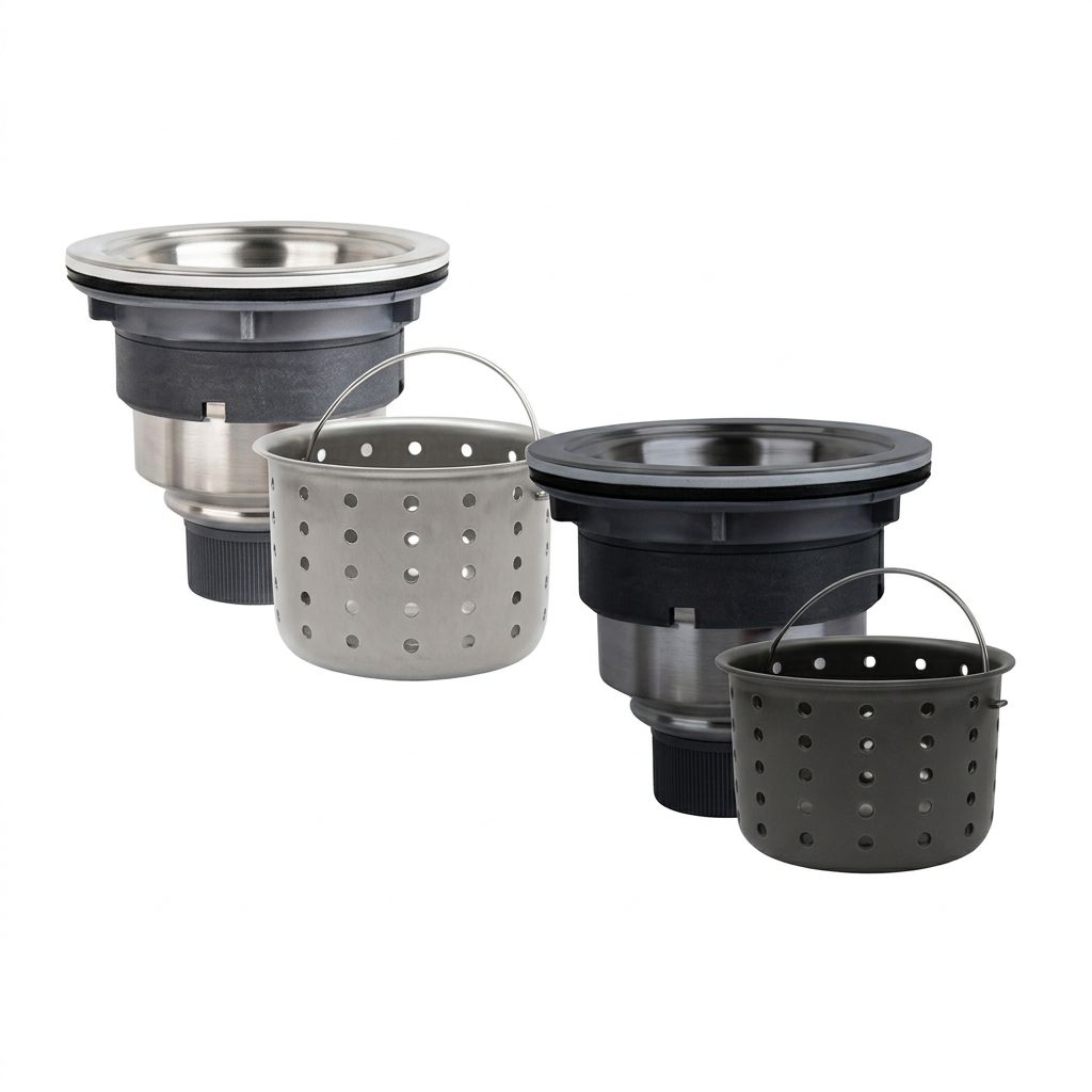 Deluxe Stainless Steel Kitchen Sink Drain Strainer with Lift Out Handle Basket thumbnail 2
