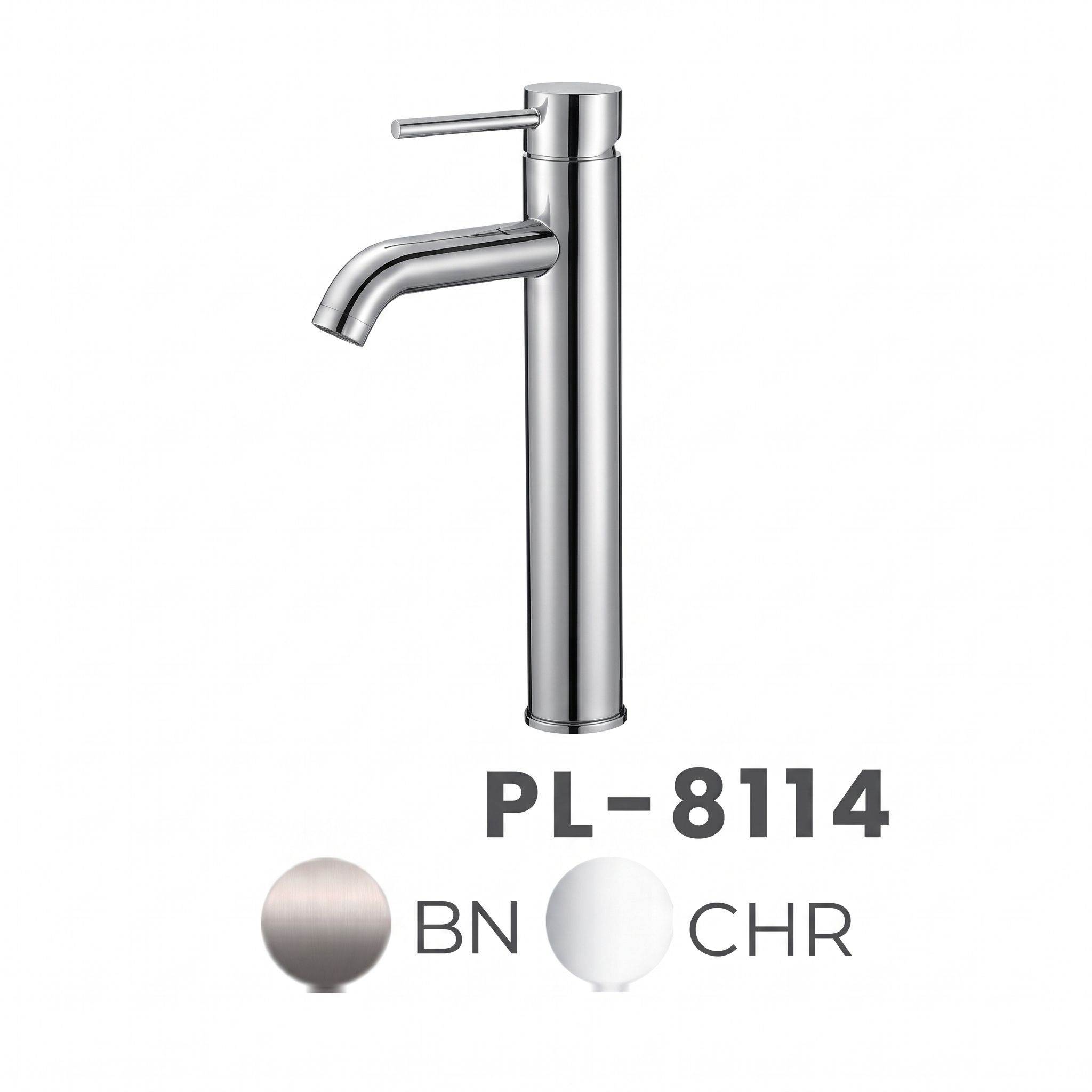 PL-8114 Tall Single Handle Vessel Vanity Faucet